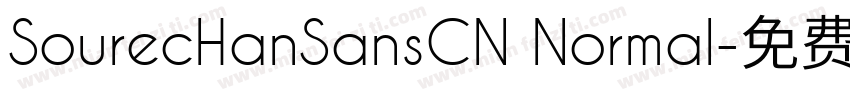 SourecHanSansCN Normal字体转换